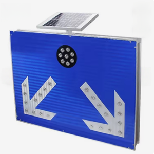 Signalisation de sécurité pour <span class=keywords><strong>rond</strong></span>-abouts à LED clignotantes photovoltaïques pour allées, <span class=keywords><strong>panneau</strong></span> de signalisation routière à LED solaire pour <span class=keywords><strong>rond</strong></span>-abouts - Product Image 2