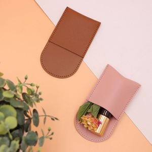 RTS Simple PU Leather Perfume Holder Bag Travel Perfume Bottle Protective Case for White Musk Fragrance <b>Gifts</b> Promotional - Product Image 2