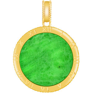 Colgante de Jadeíta Verde Natural con Incrustaciones de Plata S925, Accesorios de Moda para Mujer, Certificado de Tasación de Joyería D1090 - Product Image 5