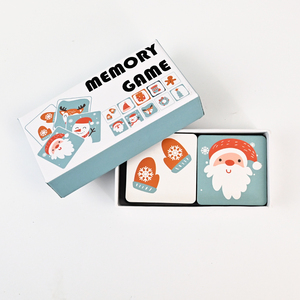 Tùy Chỉnh Giáng Sinh Bộ Nhớ Trò Chơi Memoryspel Giáo Dục Phim Hoạt Hình Trẻ Em Giấy Thẻ Nhớ Trò Chơi Cho Trẻ Em Đồ Chơi - Product Image 5