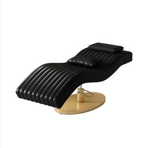 Muebles de Salón de Lujo, Camilla de Masaje de Belleza Cosmética Facial Eléctrica Blanca y Dorada, Camilla de Pestañas para Salón de Belleza - Product Image 1