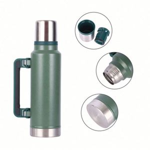 Termo de Acero Inoxidable de 1.3L con Logotipo Personalizado, Botella de Agua Portátil para Viajes y Campamento - Product Image 4