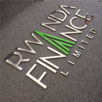Lettres en laiton personnalisées pour la publicité, lettres en laiton de petite taille, lettrage 3D, enseigne dorée en lettres d'aluminium massif