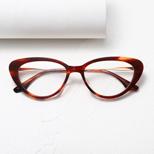 Monturas de Gafas de Ojo de Gato, Aro Completo, Color Sólido, Tendencia de Moda, Forma Ovalada para Mujer, Corrección de Visión para Adultos - Product Image 6