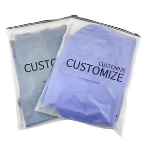Bolsa de Embalaje de PVC Mate Esmerilado con Cierre Hermético y Logotipo Personalizado para Ropa, Textiles y Trajes, con Cierre Deslizante, Embalaje de Lujo - Product Image 1
