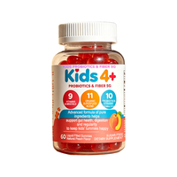 Gummies Probiotiques Verts Sans Sucre pour Enfants et Adolescents – Enzymes Digestives et Probiotiques pour la Santé Immunitaire et le Soutien Hépatique