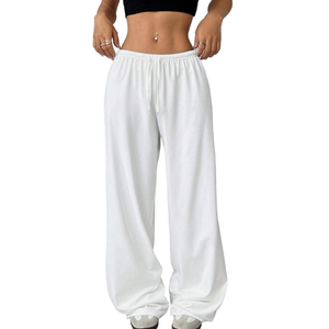 <span class=keywords><strong>Pantaloni</strong></span> Casual da Donna RUICHI a Gamba Larga con Elastico in Vita e Coulisse Vestibilità Comoda Tinta Unita Versatili - Product Image 4