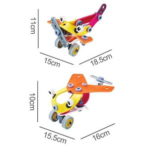 Jouets de construction DIY pour enfants : Modèles d'avions et de camions à assembler, blocs de construction souples intelligents pour enfants - Product Image 3