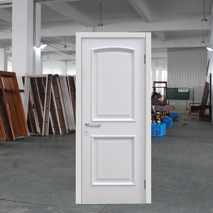 Puerta Exterior Antirrobo Minimalista de Madera Blanca TECHTOP para Apartamentos y Uso Comercial, Resistente al Fuego 1.5h, Núcleo Reforzado de Seguridad - Product Image 1