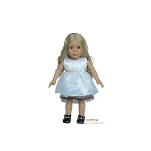 18英寸美国娃娃漂亮连衣裙儿童女孩玩具栩栩如生的娃娃美国女孩婴儿批发娃娃