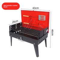 Barbecue pliant portable pour camping en extérieur, modèle HK-001, léger (2,4 kg), idéal pour les stands de rue