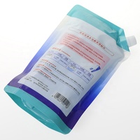 Sacs en plastique debout avec bec verseur, étanches, personnalisés, pour liquides, savon liquide, lessive