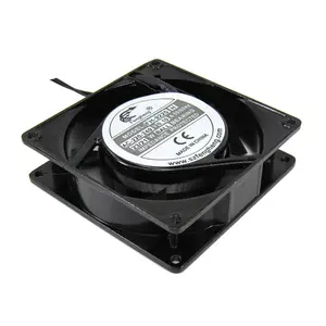 90mm 90x90x25mm Aluminum+Plastic AC 110v 220v 380v 9025 metal 5 Blades exhaust brushless Large Air Flow Cooling Fan