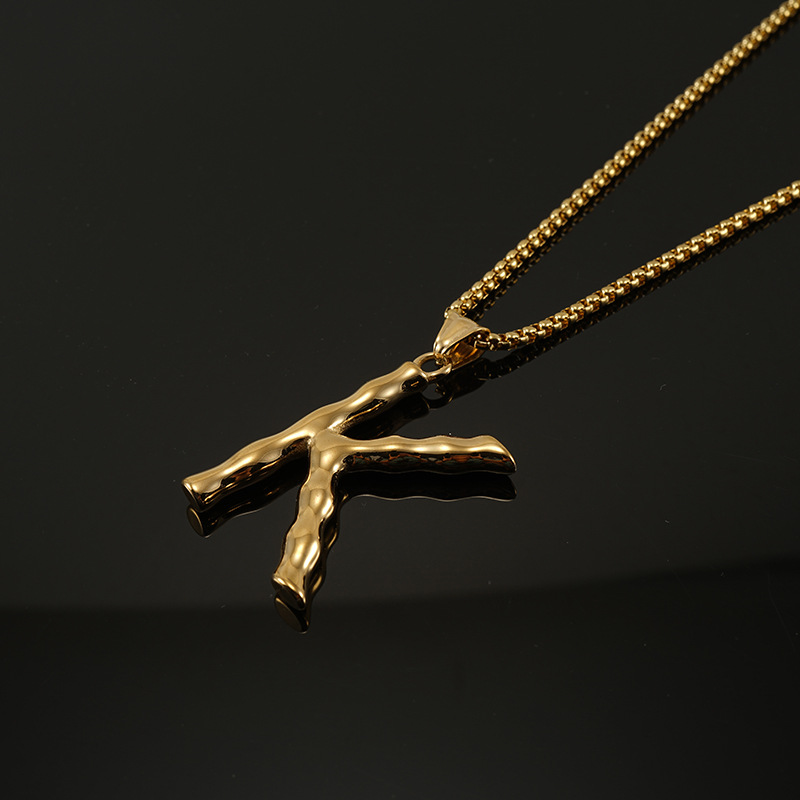 Gold single pendant-K