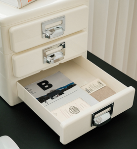 2025 nóng bán đa chức năng cổ điển lưu trữ Tổ Chức, 3-ngăn kéo ABS nhựa Tủ hồ sơ, hoàn hảo cho nhà văn phòng máy tính để bàn - Product Image 5