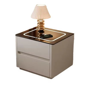 <span class=keywords><strong>Table</strong></span> <span class=keywords><strong>de</strong></span> <span class=keywords><strong>chevet</strong></span> intelligente avec station <span class=keywords><strong>de</strong></span> charge sans fil, lumières LED, haut-parleur Bluetooth, <span class=keywords><strong>table</strong></span> <span class=keywords><strong>de</strong></span> <span class=keywords><strong>chevet</strong></span> moderne avec ports USB, tiroir - Product Image 2
