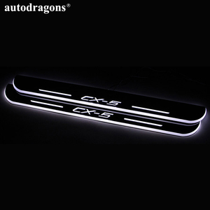 Autodragons - Cargador USB Inalámbrico de 12 V con Placa Acrílica, Luz RGB para el Umbral de la Puerta del Coche - Product Image 5