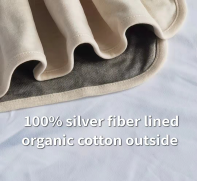 BLOCK EMF 100% tissu en fibre d'argent couverture de bébé résistante aux radiations pour Protection EMF couverture Anti-rayonnement