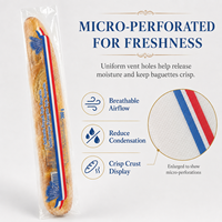 Sacs BOPP transparents personnalisés avec micro-perforations, imprimés en héliogravure, thermoscellables pour l'emballage des légumes et des fruits