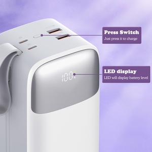 LDNIO PQ50, <span class=keywords><strong>batterie</strong></span> <span class=keywords><strong>externe</strong></span> portable à haute capacité 50000 mAh, type C, best-seller, batteries externes portables - Product Image 3