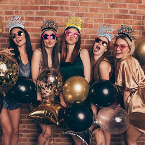 Serre-tête Joyeux Nouvel An, Décorations de fête du réveillon 2024, Tiaras, Cadeaux de Noël, Pinces à cheveux en papier et aluminium - Product Image 6