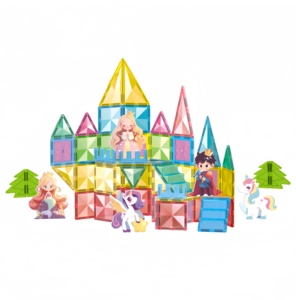 Ensemble de jouets de <span class=keywords><strong>construction</strong></span> en blocs magnétiques en plastique personnalisés en gros, Starshine Shiny, <span class=keywords><strong>jouet</strong></span> éducatif - Product Image 2