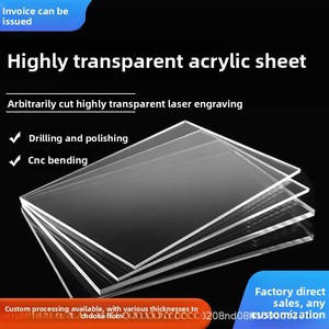 High Transparency Organic Glass Color Acrylic <strong>Sheet</strong> PS Transparent PMMA Processing for Cutting and Printing <strong>Plastic</strong> <strong>Sheets</strong> - Product Image 2
