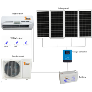 9000-24000Btu Completely Off Grid <b>Air</b> <b>Conditioner</b> Solar Powered 24V 48V <b>Mini</b> Split Solaire <b>Air</b> Conditioning System for Home TKF- - Product Image 3
