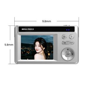 2.4 + 1.4Inch Màn Hình Kép 5K 16X Zoom Kỹ Thuật Số 64MP CCD X70 Mini Máy Ảnh Kỹ Thuật Số Thẻ SD Vlog Người Mới Bắt Đầu Trẻ Em Máy Ảnh - Product Image 5