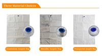 Sac aseptique de qualité alimentaire JIJID 220L, sac en aluminium haute barrière en boîte avec valve de 1 pouce pour l'emballage de liquides alimentaires