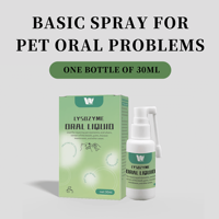 Eliminador de olores que contiene lisozima, 100ml, Spray bucal para mascotas para eliminar el mal aliento, ambientador de goma, limpiador bucal para perros