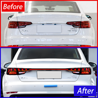 Luces Traseras LED Personalizadas CREULI, Dinámicas, Secuenciales, Ahumadas, Tipo Through-Type, Barra de Freno Trasera, Accesorios para Automóviles Audi A4 B9 17-24