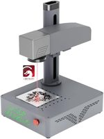 Machine de Gravure Laser Fibre Portable 20W pour Carte de Crédit, Machine de Marquage Laser Fibre pour la Découpe de Bijoux et Métaux en Acier