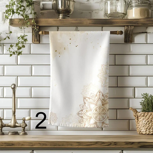 Serviettes de cuisine en coton personnalisées pour les fêtes, serviettes de thé, serviettes de cuisine - Product Image 2