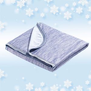 2026 New Design Cooling Summer 80% Nylon+20% PE Ice Silk Cooling <b>Weighted</b> Blanket for Hot Sleepers - Product Image 1