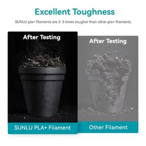 <span class=keywords><strong>Sunlu</strong></span> 1KG Filament pour imprimante 3D Haute flexibilité et stabilité 1.75mm PLA + tiges en plastique pour une impression 3D stable - Product Image 4