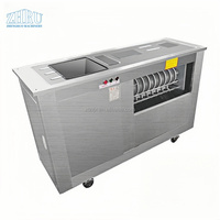 Machine à rouler la pâte automatique en acier inoxydable Machine à couper les boules à double rouleau Machine à pain vapeur pour pain rond Pâte à pizza