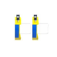 Barrière pivotante intelligente en acier inoxydable 304 avec vérification par empreinte digitale, tourniquet piétonnier pour contrôle d'accès aux portes d'écoles