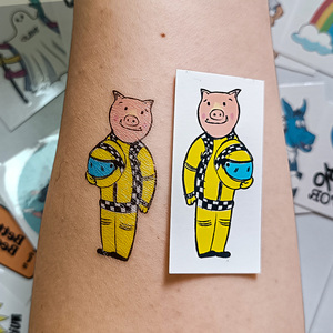 Impermeabile rimovibile Design personalizzato promozione del logo aziendale tatuaggio per bambini adesivi personalizzati <span class=keywords><strong>tatuaggi</strong></span> temporanei all'ingrosso - Product Image 2