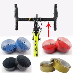 Bant 2 Bar fişler karbon Fiber kemerler askı bisiklet parçaları bisiklet gidon bantlar bisiklet yol bisikleti mantar gidon