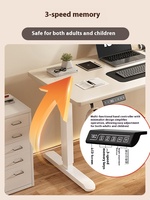 Table élévatrice électrique intelligente en bois massif pour l'étude du bureau à domicile et les jeux Établi de bureau d'ordinateur durable