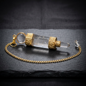 Natural Crystal Quartz Body <b>Chain</b> Gold Plated Vintage Style Box <b>Chain</b> Unisex Jewelry Everyday Wear - Product Image 3