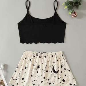 Wholesale New Star Dream Top <b>Shorts</b> for <b>Women</b> Plus Size Home Clothing Set Elastic Waist 2Pcs Pajama Set Sleepwear - Product Image 6