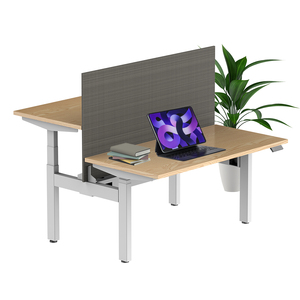 Ergonomische Face To Face Metalen Stalen Frame Verstelbare Hoogte 4-poot Hijsen Computertafel Elektrisch Intelligent Staand Bureau - Product Image 1