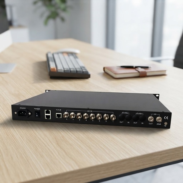 QAM6248 Digital Cable Tv Modulator QAM with 12 Fta Dvb-s2 and 128 IP Inputs