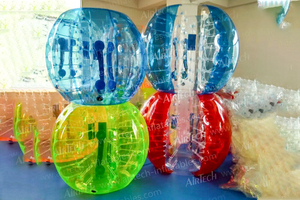 Comercial grueso PVC TPU pelota inflable juego cuerpo parachoques bola tamaño humano burbuja bola para diversión al aire libre - Product Image 4