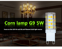 Source de lampe LED en céramique G9 G4 E14 220V 2W 3W 5W 7W ampoule de maïs de haute qualité