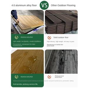 거북이 유압 막대와 프리미엄 야외 방수 부식 방지 물고기 수영장 갑판 알루미늄 합금 커버 플레이트 - Product Image 6