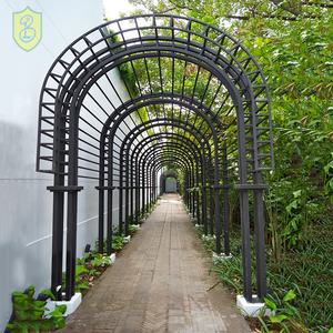 Paviliun Logam Dekoratif Desain Kustom Tanaman Indah Pergolas Besi Tempa Antik Terstruktur - Product Image 5