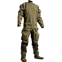Combinaison de plongée sèche ODM&OEM pour la plongée en eaux souterraines, respirante, trilaminée, avec fermeture éclair dorsale, étanche et légère, pour les secours en mer.